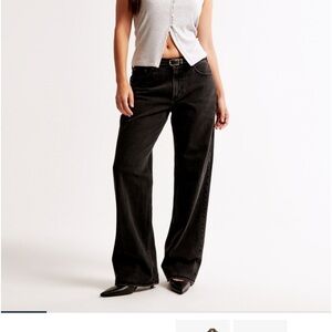 Abercrombie Low Rise Baggy Jean Curve Love